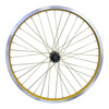 BICYCLE WHEEL 20" REAR FLAT RIM ALLOY WITH SPOKES COMPLETE COLORED