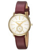 Watch Michael Kors Women's Portia MK2751 Ladies Quartz Watch Stainless Steel Leather Strap Red