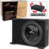 SPEAKER BOX CAR AUDIO PIPE 12" APSB-12BDF SUB SEALED SHALLOW MOUNT