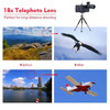 PHONE STAND HOLDER TRIPOD 18X TELEPHOTO LENS APEXEL APL-T18ZJ