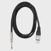 LEAD XLR FEMALE TO 1/4 MALE MONO 6' ZPC-24XF14M-6 STUDIO Z