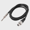 LEAD XLR FEMALE TO 1/4 MALE MONO 6' ZPC-24XF14M-6 STUDIO Z