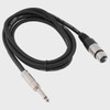 LEAD XLR FEMALE TO 1/4 MALE MONO 6' ZPC-24XF14M-6 STUDIO Z
