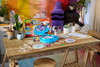 Toy Crayola Spin & Spiral Art Station Orange Box
