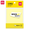 STATIONERY STICKY NOTES DELI 7738 STICKUP 100PCS SINGLE PACK