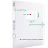 STATIONERY TRANSPARENT BOX FILE DELI 63210