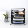 STATIONERY FILE TRAY DELI 9184 4-TIER BLACK