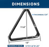 POOL BALL RACK TRIANGLE WOOD BLACK GB-9007