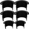 POOL POCKET 6PCS PLASTIC CORNER BLACK