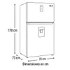 REFRIGERATOR LG VT48SPYC 17CF STAINLESS STEEL