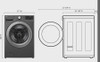WASHING MACHINE LG WM3470CM BLACK 5CF ENGLISH