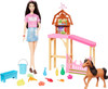 Toy Barbie Stable Playset with Doll