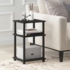 End Table Set of 2 Nightstand Simple Furinno 11087