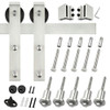 SLIDING BARN DOOR HARDWARE KIT OF 72" (1.83M) RAIL 304SS GWD-LS-SDU-010