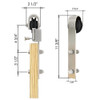 SLIDING BARN DOOR HARDWARE KIT OF 72" (1.83M) RAIL 304SS GWD-LS-SDU-010