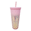 TRAVEL CUP DIAMOND GRADIENT TUMBLER WITH STRAW 720ML LLB-200010