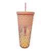 TRAVEL CUP DIAMOND GRADIENT TUMBLER WITH STRAW 720ML LLB-200010