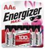 BATTERY ENERGIZER AA MAX ALKALINE 6PK