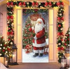 CHRISTMAS DECORATIONS ELASTIC DOOR COVER TLMT-6316-Y53 3FT X 6.6FT