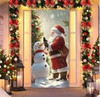 CHRISTMAS DECORATIONS ELASTIC DOOR COVER TLMT-6316-Y53 3FT X 6.6FT