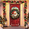 CHRISTMAS DECORATIONS ELASTIC DOOR COVER TLMT-6316-Y53 3FT X 6.6FT