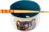 Ramen Bowl Silver Buffalo Harry Potter Anime w/chopstick 20oz