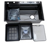 SINK STAINLESS STEEL BLACK ALL IN ONE KIT SC-5986-Y53 75X45CM