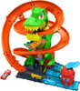 Toy Hot Wheels Car Track Set City T-Rex Blaze Battle