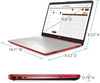 LAPTOP HP 15-BS234WM 15.6" RED
