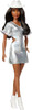 Toy Barbie Doll Fashionistas with Sparkly Silver Fringe Dress