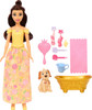 Toy Disney Princess Doll Belle & Dog Figure with Color Change Spots