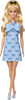 Toy Barbie Doll Fashionistas Wearing Blue Bow Dress