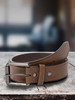 Men Belt Lee Lee Classic Casual Brown