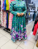 Dress Floral Print Polka Dots Green
