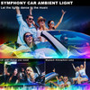 CAR LED AMBIENT LIGHT ATMOSPHERE STRIP RGB APP CONTROL 18IN1 175"
