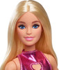 Toy Barbie Metallic Pink Minidress