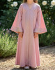 Gown Abaya Girls Pink Rhinestones
