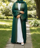 Gown Abaya 3pc Set Emerald