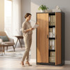 OFFICE CABINET FILING 2 DOOR 5 SHELVES METAL WOOD GRAIN HONDUR HQF-BFC-A18Z