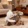 PLUSH TEDDY BEAR HUGGING PAIR