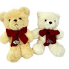 PLUSH TEDDY BEAR RED BOW SOLD EACH