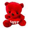 PLUSH TEDDY BEAR LOVE HEART SOLD EACH