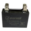 AIR CONDITIONER CAPACITOR 2UF 450V 2MF SQUARE RUNNING BLACK EVERWELL CBB6103-2