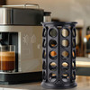 Coffee Pods Carousel Organizer 40 White Plastic