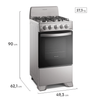 STOVE 4 BURNER FRIGIDAIRE 20" FKGN20C3MYG