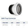 PVC PAN CONNECTOR 4" STRAIGHT BISMAN BMPTW001