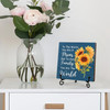 Mother's Day Plaque Wooden Blue 5x5"