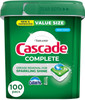 Dishwasher Detergent Cascade Complete Fresh Scent 100count
