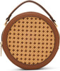 Bag Anne Klein Caning Circular Crossbody Chestnut