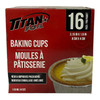 FOIL TRAY TITAN BZA0934 16PCS PACK CUP CAKE BAKING 8X4" 4oz